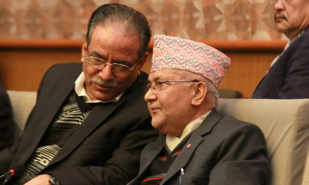 प्रचण्डको प्रधानमन्त्री हुने सम्भावना क्षीण : एमाले अध्यक्ष ओली