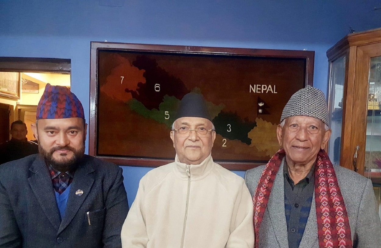 ओली र अर्जुननरसिंह केसीबीच भेटवार्ता