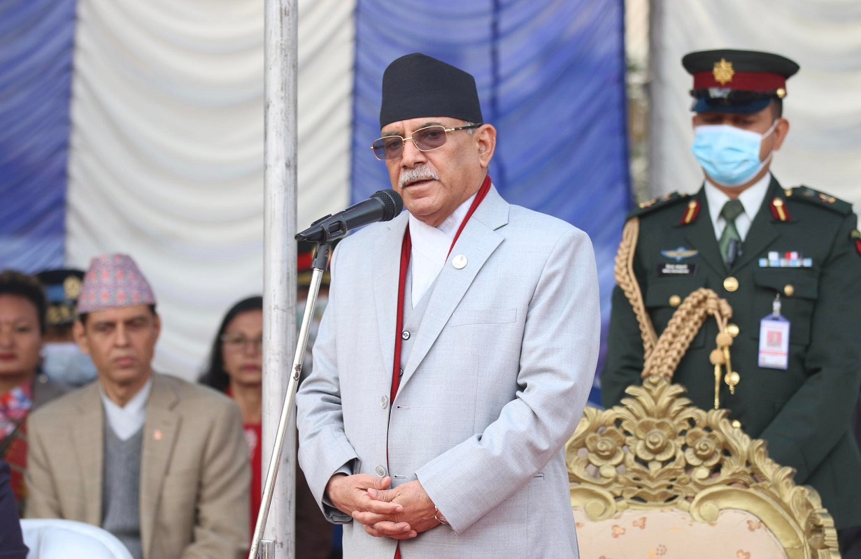 सहिदको बलिदान गणतन्त्रको प्रतिफल : प्रधानमन्त्री प्रचण्ड