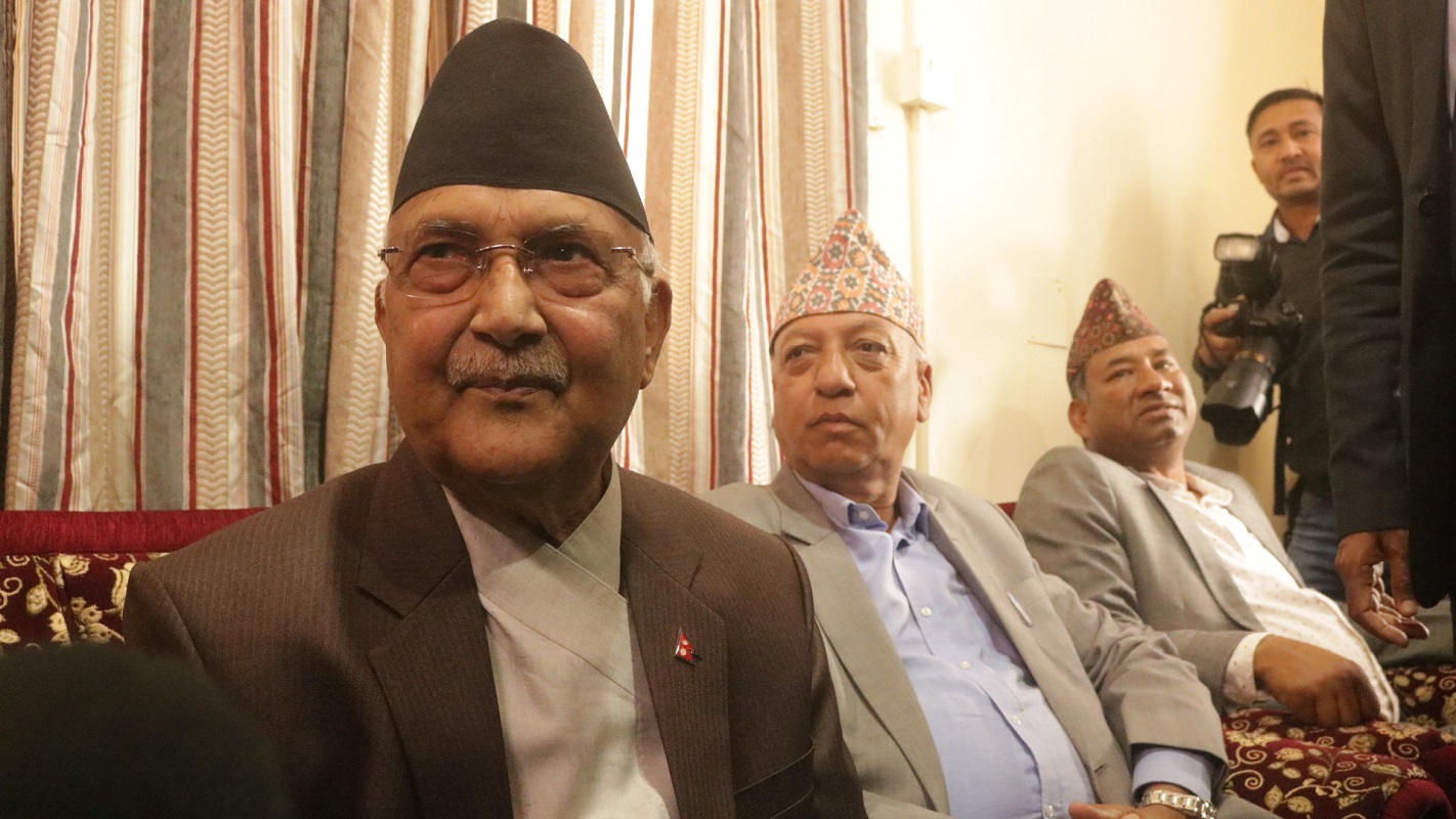 एमालेको उम्मेदवार नै राष्ट्रपति : ओली
