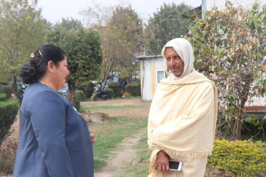 उपराष्ट्रपतिलाई मतदान गर्न किरियापुत्री सांसद संसद् भवनमा