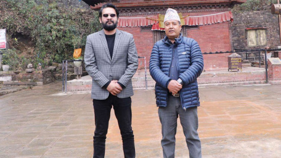 महेश बस्नेतलाई भेट्न गुण्डु पुगे मेयर बालेन