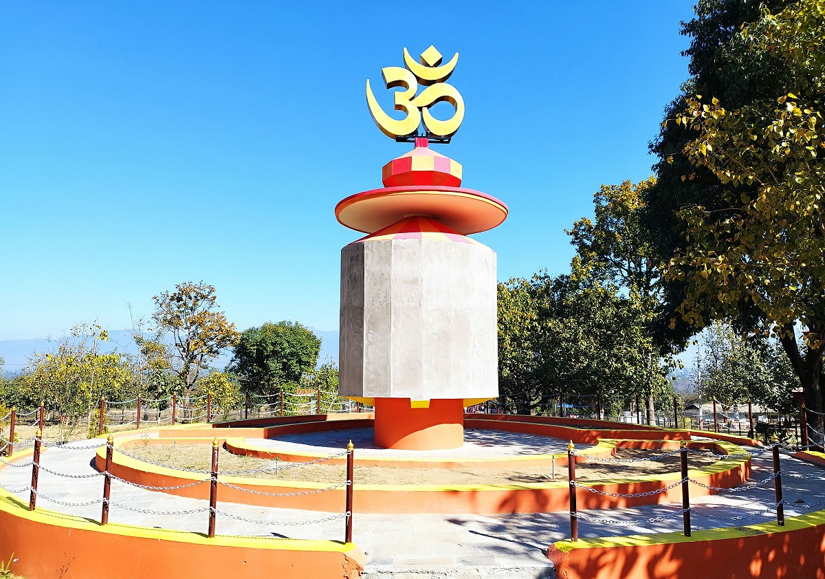 घोराहीको धारापानीमा ॐ स्थापना