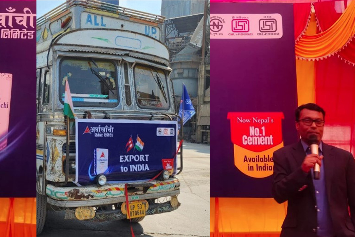 अर्घाखाँची सिमेन्टले पनि थाल्यो भारतमा निर्यात
