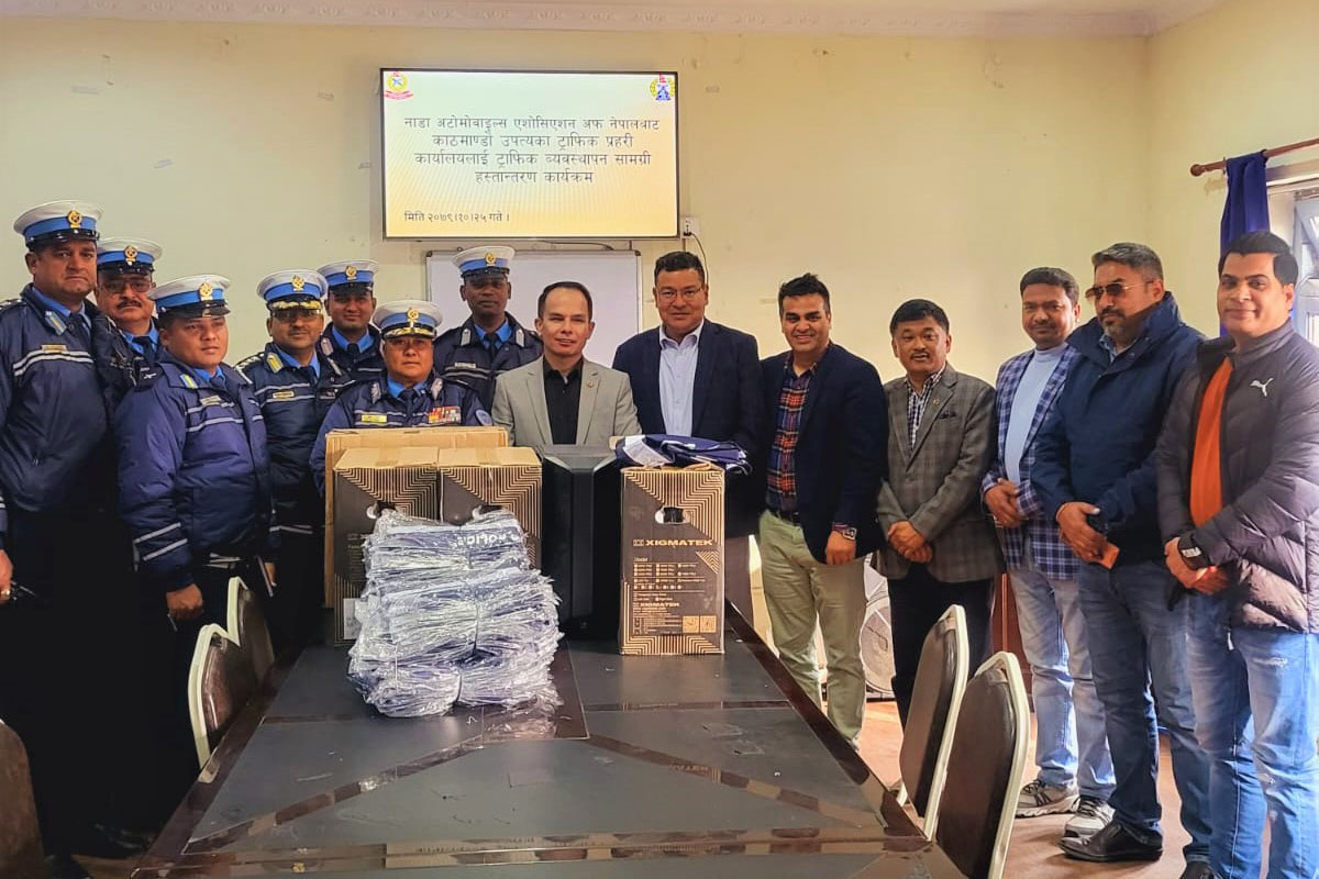 नाडाद्वारा ट्राफिकलाई हाइटेक एड्भान्स सिपियू सहयोग