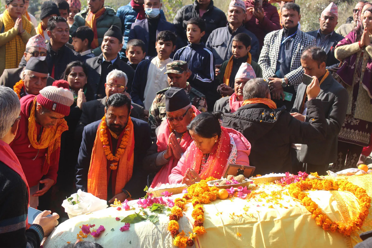 अयोध्या लैजाने शीला उत्खननस्थलमा क्षमापूजा