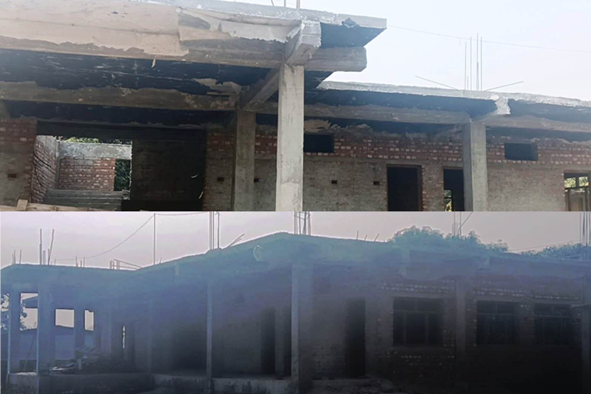 सिरहाको सामुदायिक विद्यालय भवन निर्माणमा व्यापक अनियमितता