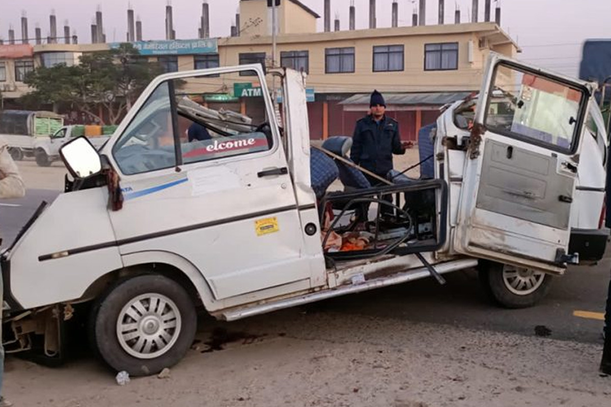 जन्ती बोकेको जीप दुर्घटना हुँदा धनुषामा पाँच जनाको मृत्यु