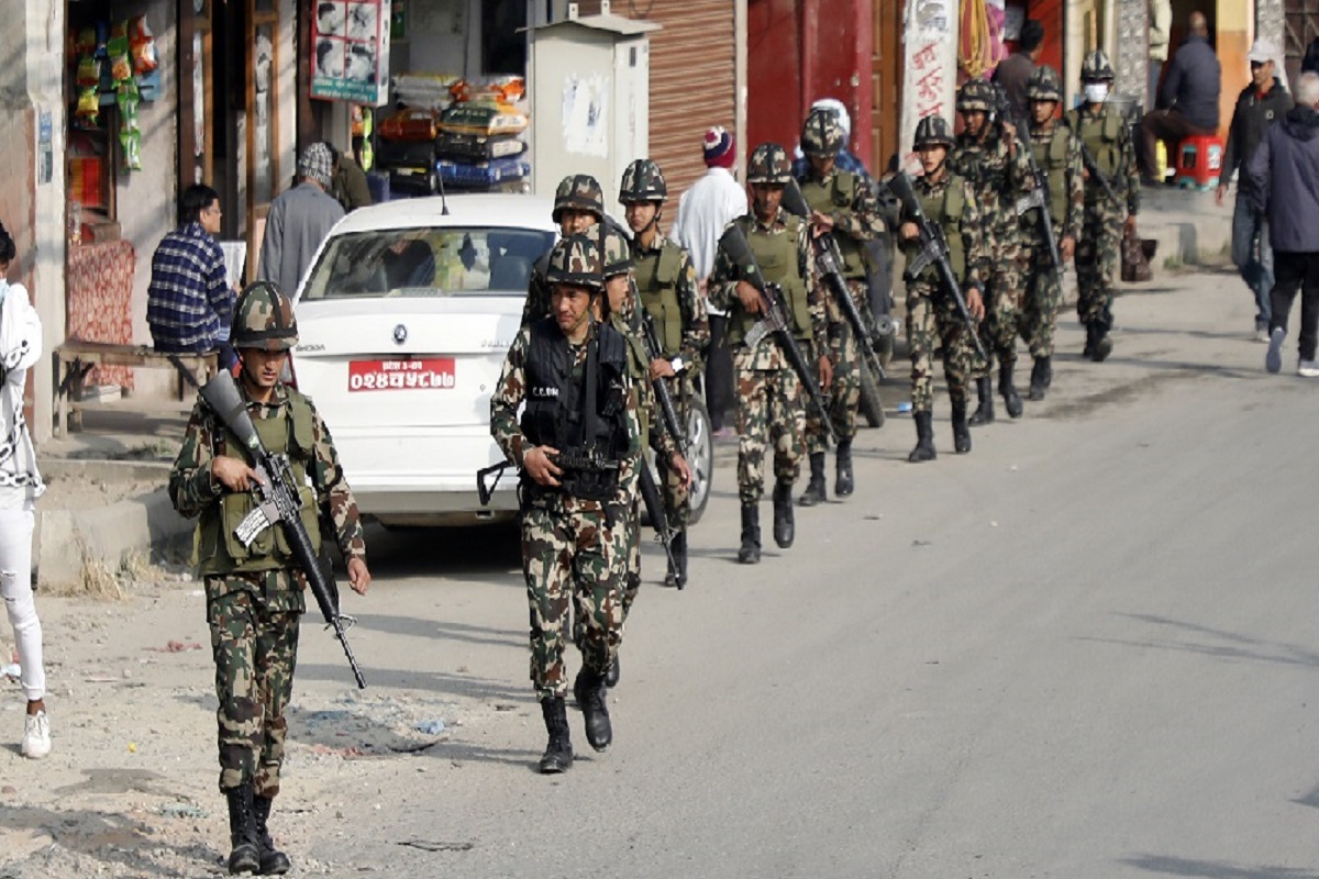निर्वाचन सुरक्षा गस्तीमा निस्कियो सेना