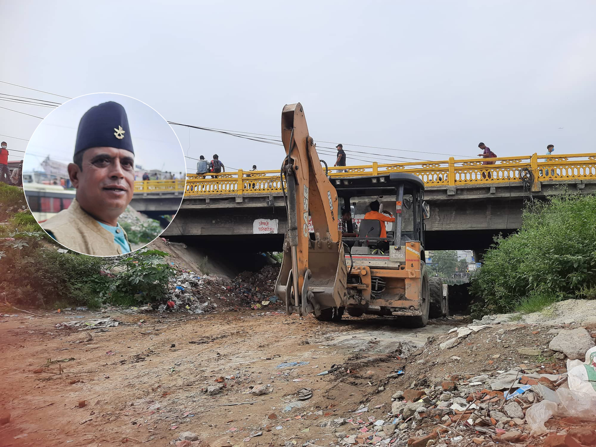 अनि फोहोर व्यवस्थापनमा जुटे वडाध्यक्ष रिजाल