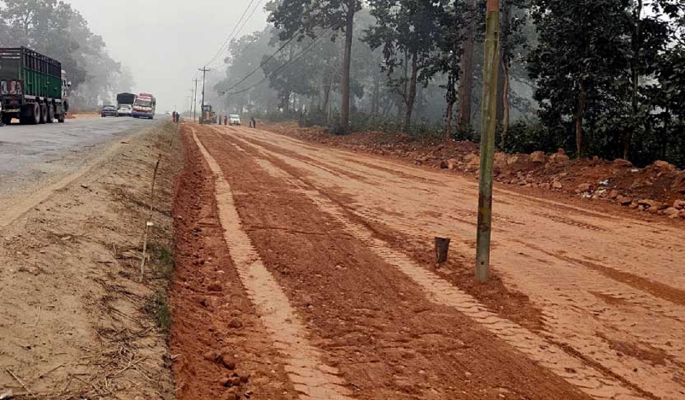 नारायणघाट–बुटवल सडक निर्माणले गति लिँदै