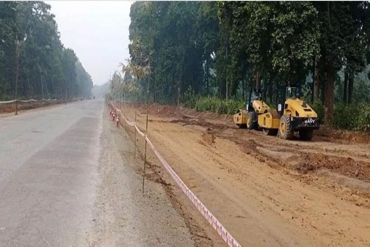 नारायणगढ-बुटवल सडक विस्तारको काम न्यून