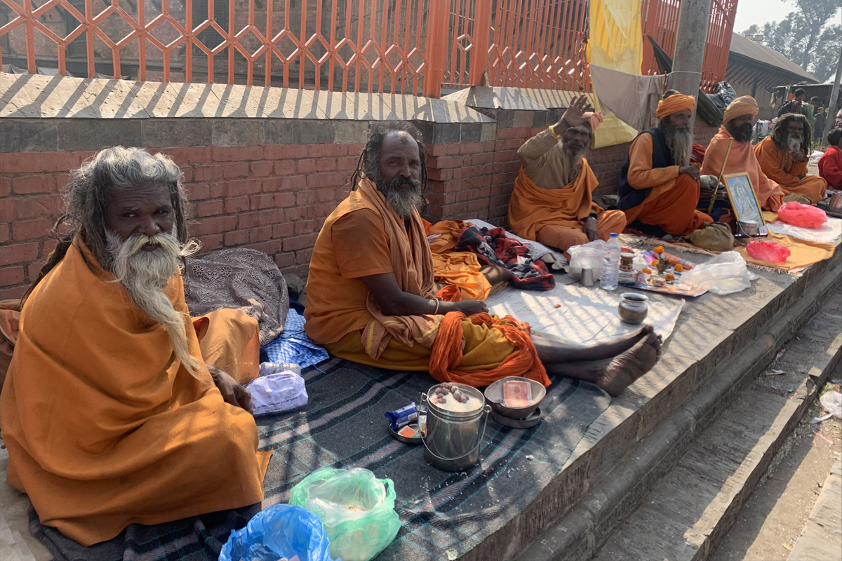 पशुपतिबाट साधुसन्तको बिदाइ गरिँदै