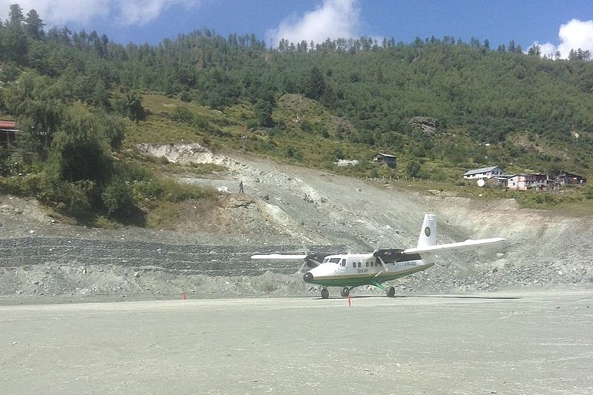 टर्मिनल भवन नहुँदा मुगुको ताल्चा विमानस्थलमा समस्या
