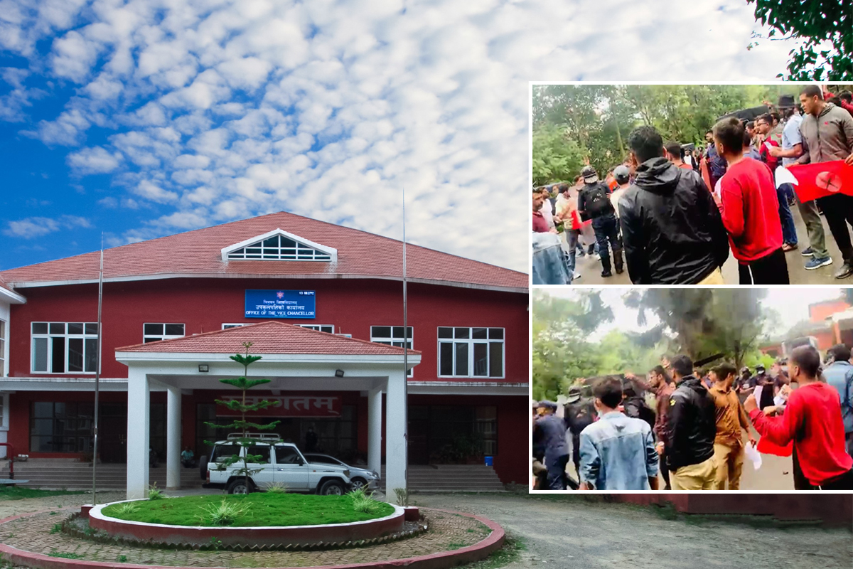 त्रिविमा अराजकता : विद्यार्थी संगठनको आवरणमा गुण्डागर्दी, गल्ती लुकाउन दाउ खोज्दै व्यवस्थापन