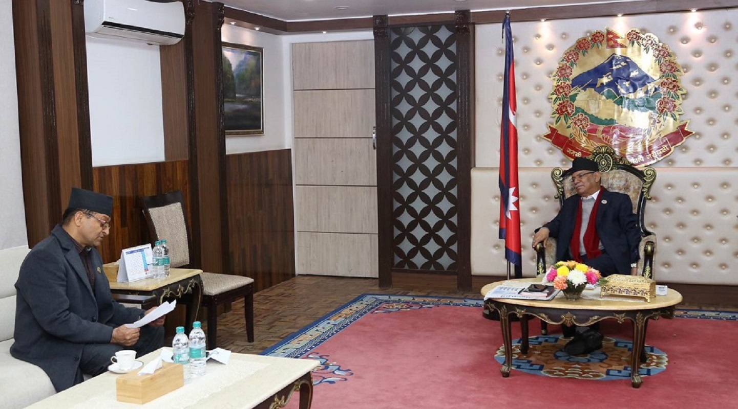 प्रधानमन्त्री भेट्न राष्ट्रिय सभा अध्यक्ष बालुवाटारमा