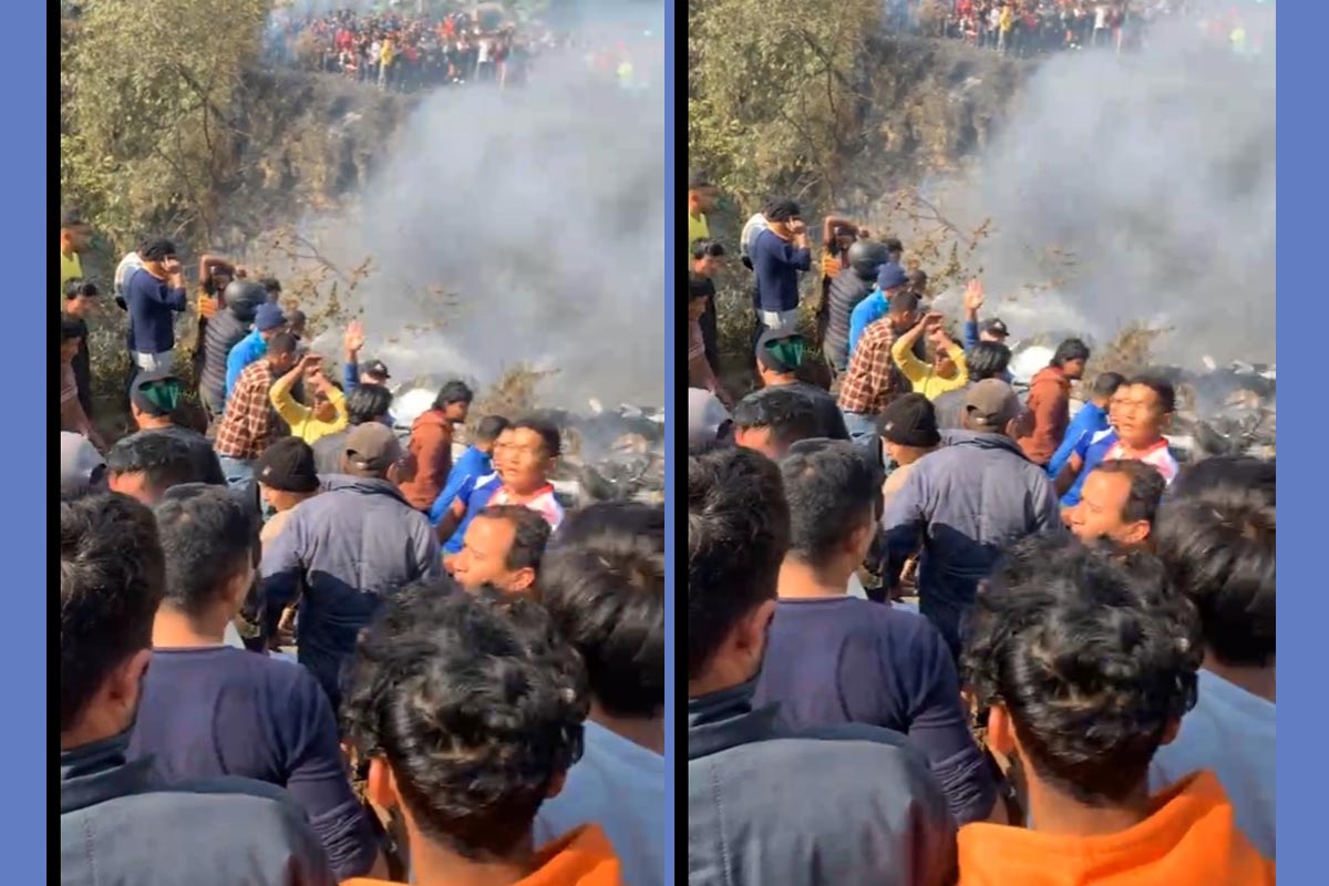 पोखरामा विमान दुर्घटना